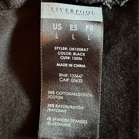 Liverpool Jeans Co. Black Denim Moto Jacket - Picture 5 of 5